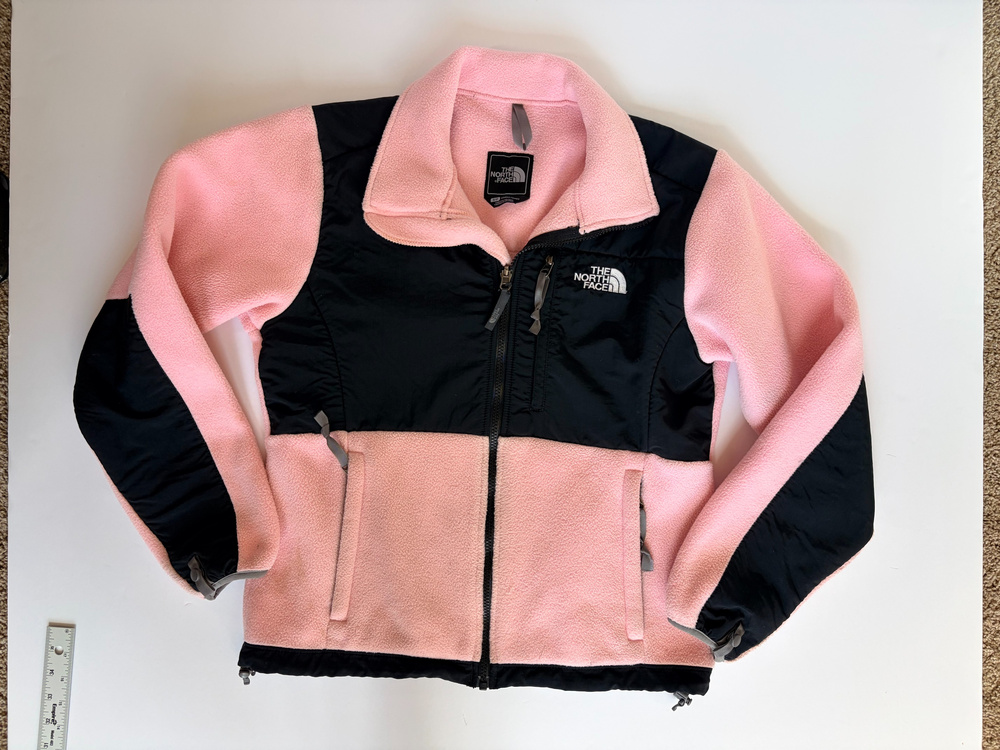 The North Face Fleece Jacket Womens Pink Black Polartec Size S
